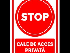 Indicator pentru interzicere stop cale de acces privata