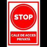 Indicator pentru interzicere stop cale de acces privata